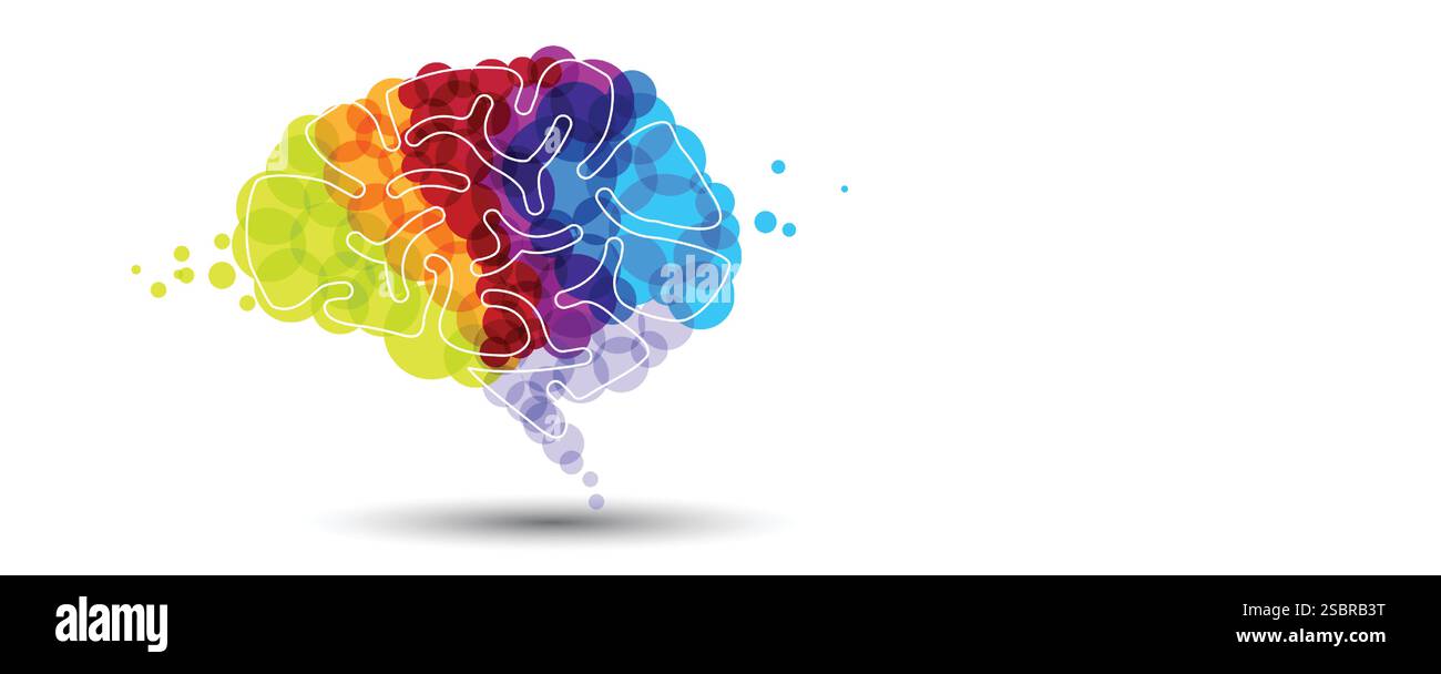 Intelligenza artificiale astratta. Cloud computing. Apprendimento automatico. Tecnologia web background. Concetto virtuale sfondo futuristico Illustrazione Vettoriale