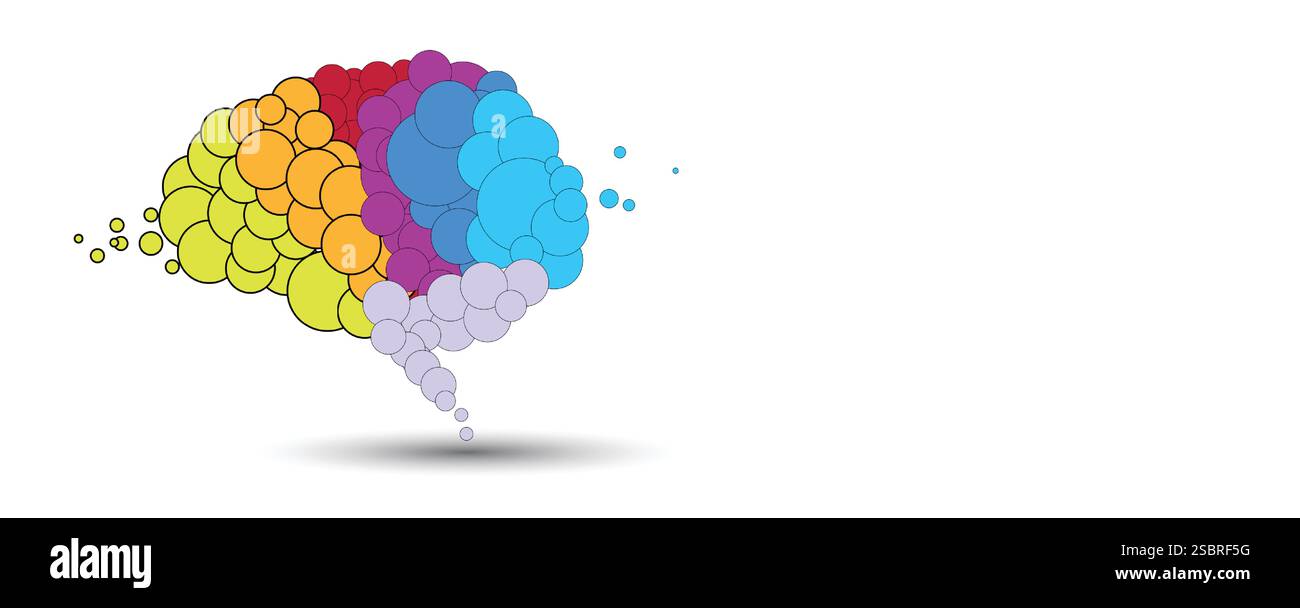 Intelligenza artificiale astratta. Cloud computing. Apprendimento automatico. Tecnologia web background. Concetto virtuale sfondo futuristico Illustrazione Vettoriale