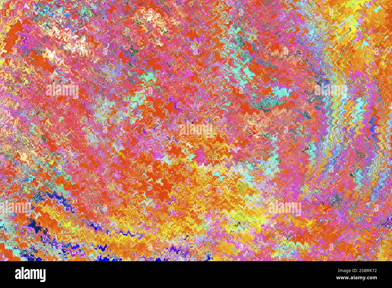 Bella arte astratta di tecniche di pittura di marbling Ebru sull'acqua con vernici acriliche Foto Stock