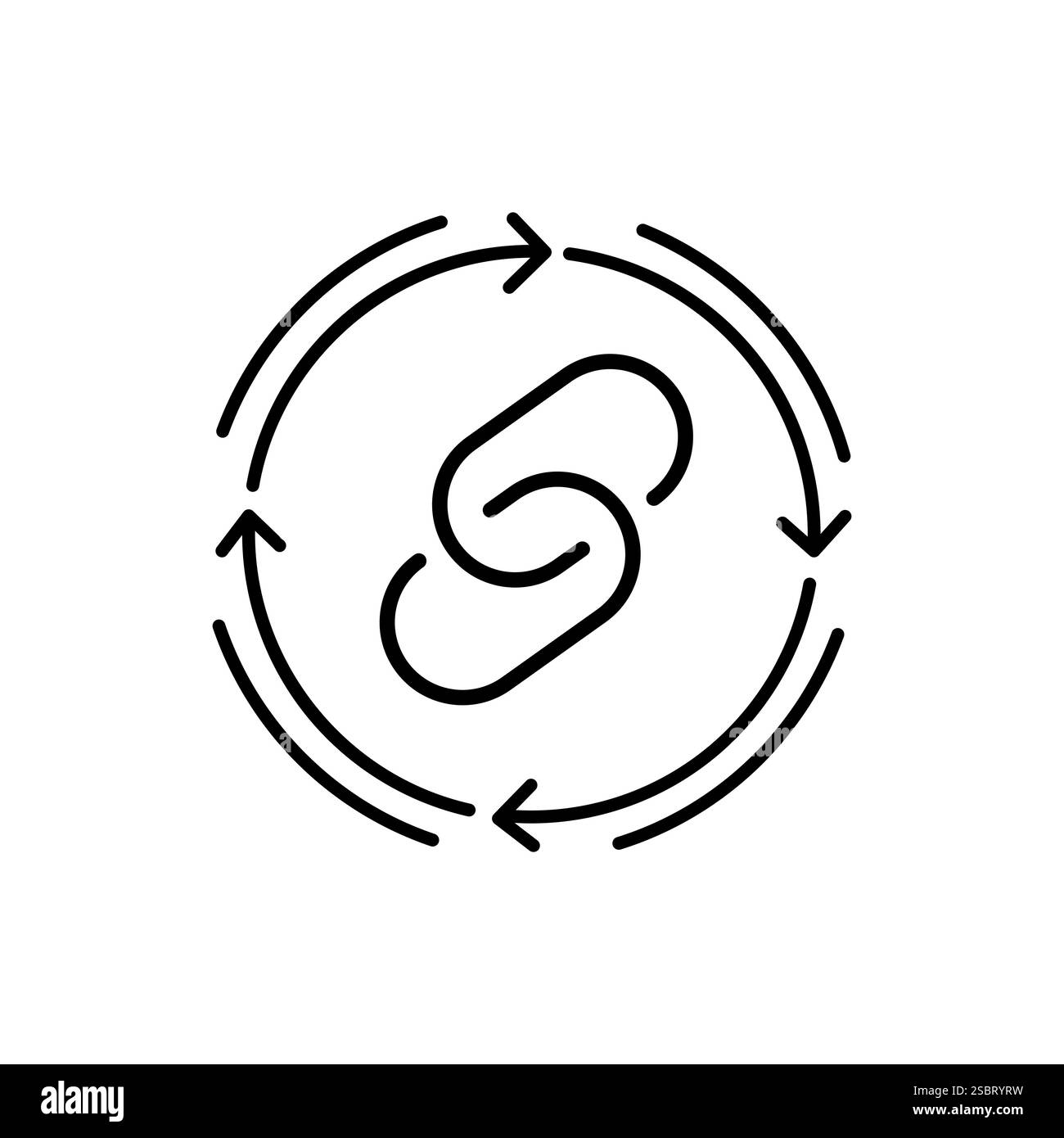 Icona catena del valore. Strategia dei costi di produzione isolata sull'illustrazione vettoriale in background Illustrazione Vettoriale