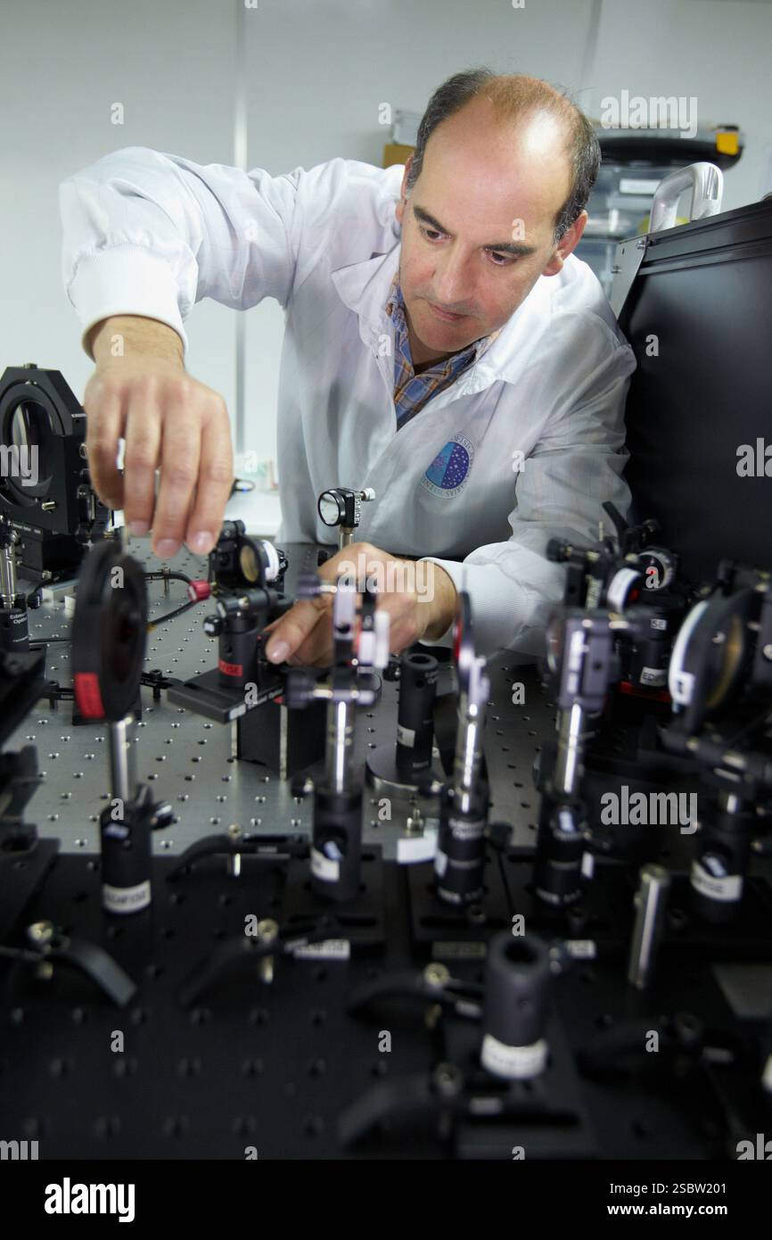 Correzione preottica e ottica EDIFISE Optical Laboratory, Instituto Astrofisica de Canarias IAC, la Laguna, Tenerife, Isole Canarie, Spagna Foto Stock
