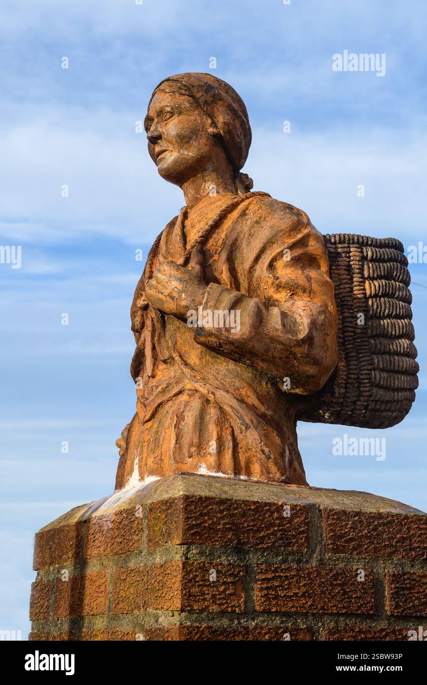 Uno dei famosi vecchi tasselli di legno - una caratteristica tradizionale di North Shields Foto Stock