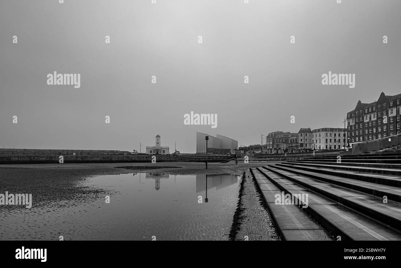 Il Turner Contemporary e la Droit House in una giornata nuvolosa a Margate Foto Stock
