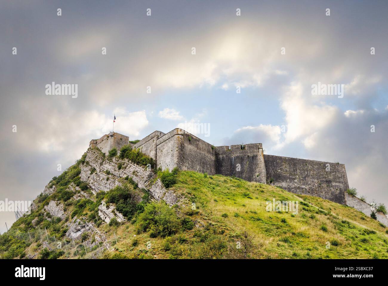 La cittadella di Charlemont, Givet, Francia Foto Stock