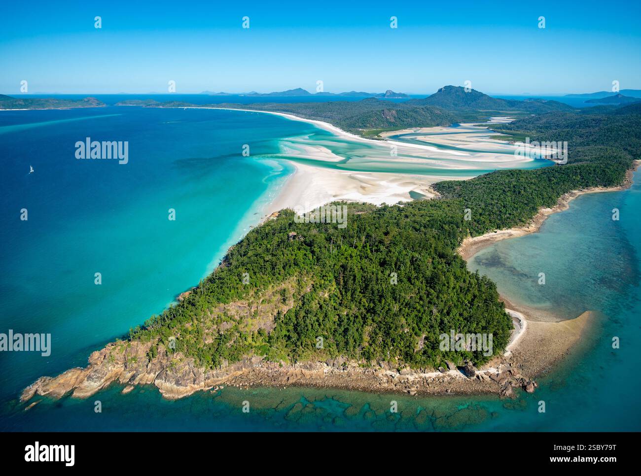 Hill Inlet a Whitsunday Island Foto Stock