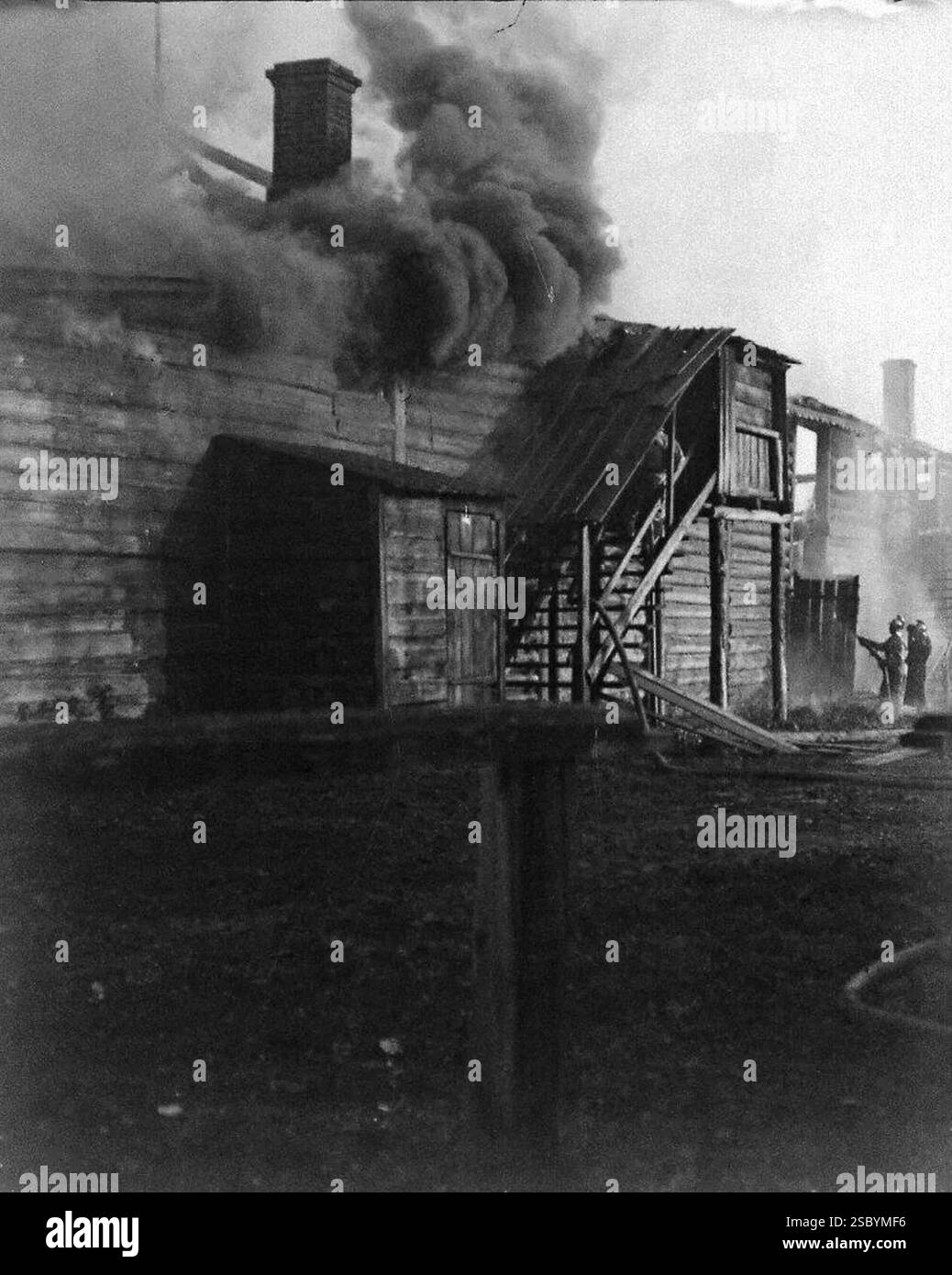 Incendio del circo dell'Hermitage (Brening, maggio 1912). Foto Stock