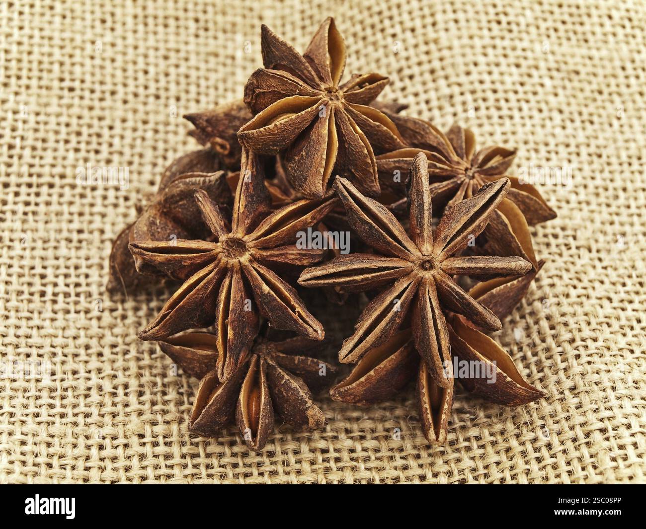 Foto di Heap di Anise al saccheggio Foto Stock