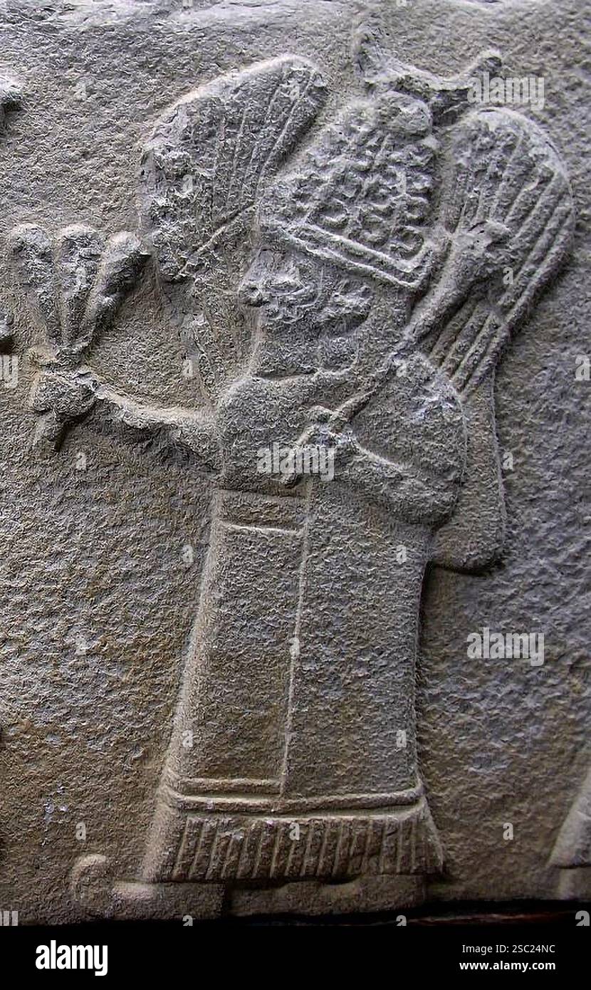 7621. Kušuḫ, noto anche con il nome di Umbu, era il dio della luna nel pantheon Hurrito. Foto Stock