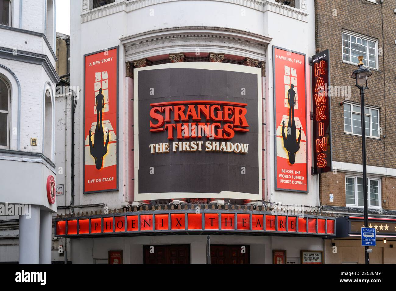 Londra, Regno Unito. 29 gennaio 2025. Produzione teatrale di Stranger Things: The First Shadow Live al Phoenix Theatre, Charing Cross Road, Camden, Londra Foto Stock