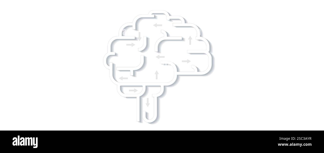 Intelligenza artificiale astratta. Cloud computing. Apprendimento automatico. Tecnologia web background. Concetto virtuale sfondo futuristico Illustrazione Vettoriale