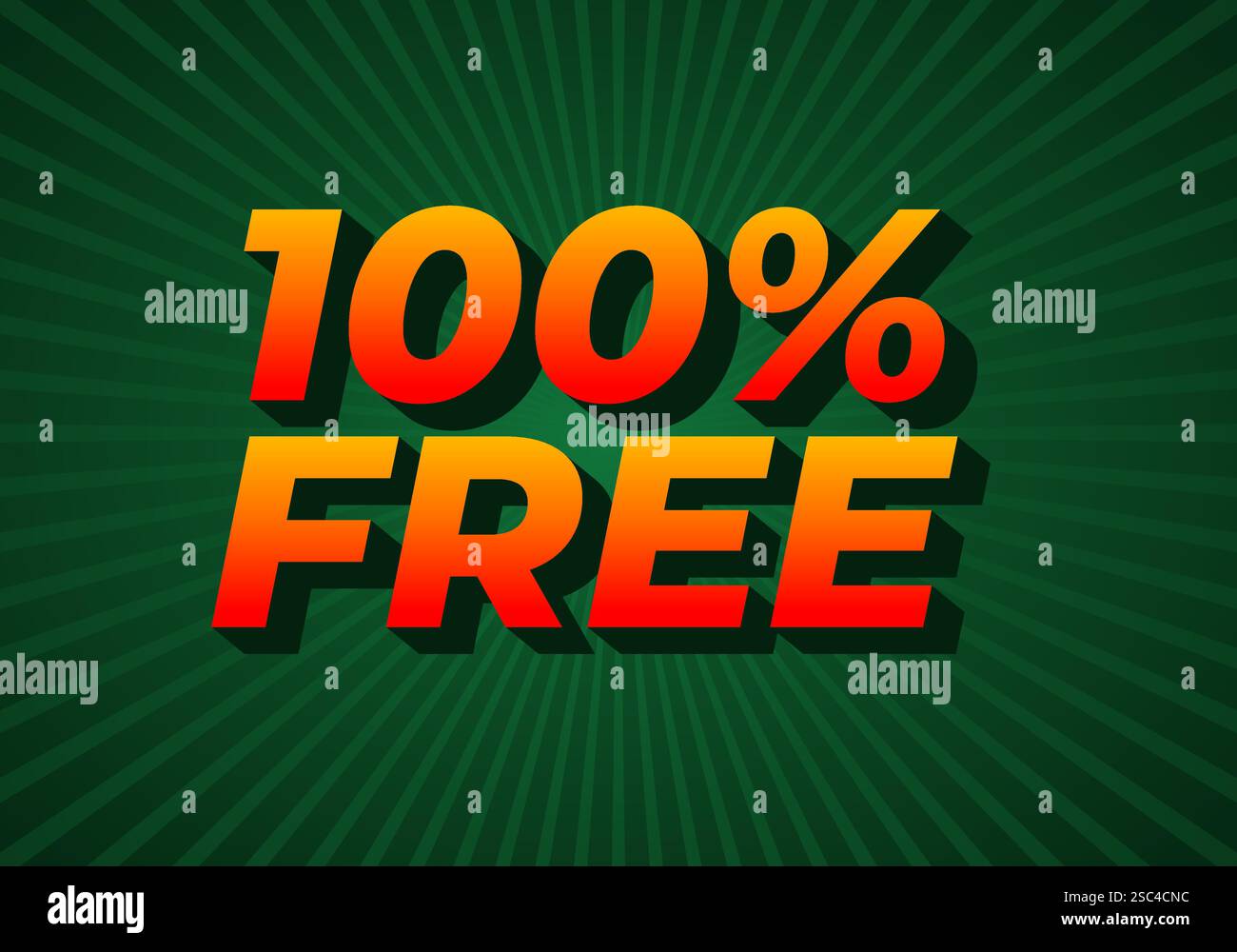 100% gratuito. Design effetto testo in grassetto per gli annunci promozionali Illustrazione Vettoriale