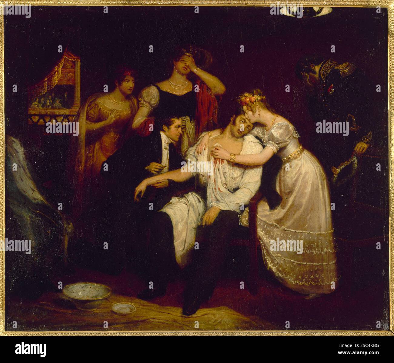 Edouard Cibot (1799-1877). La morte del duca di Berry (1820) Foto Stock