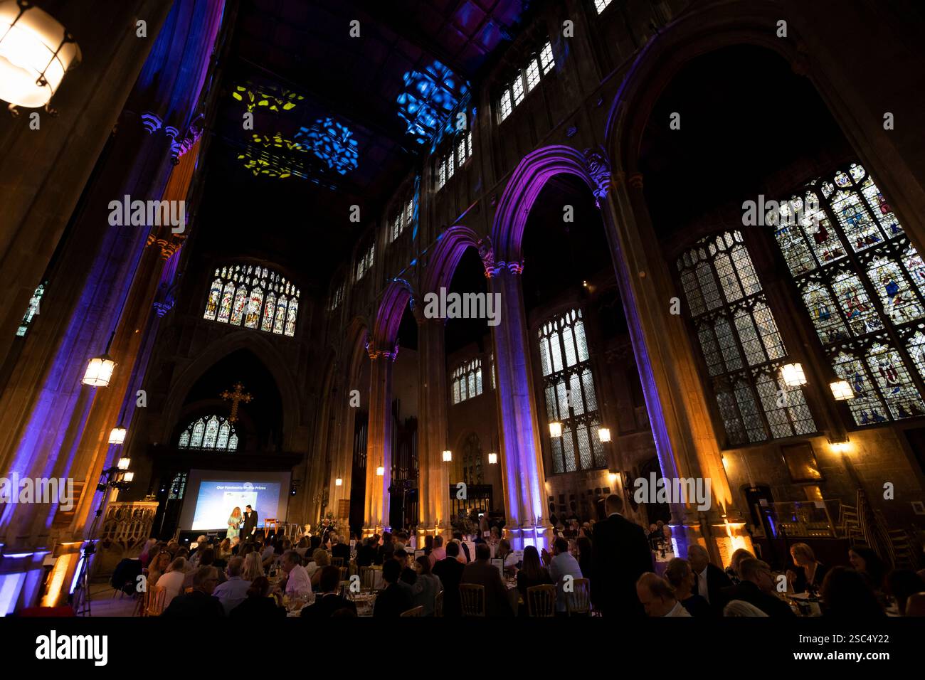 Cena di premiazione in occasione di un evento aziendale e di una conferenza Foto Stock