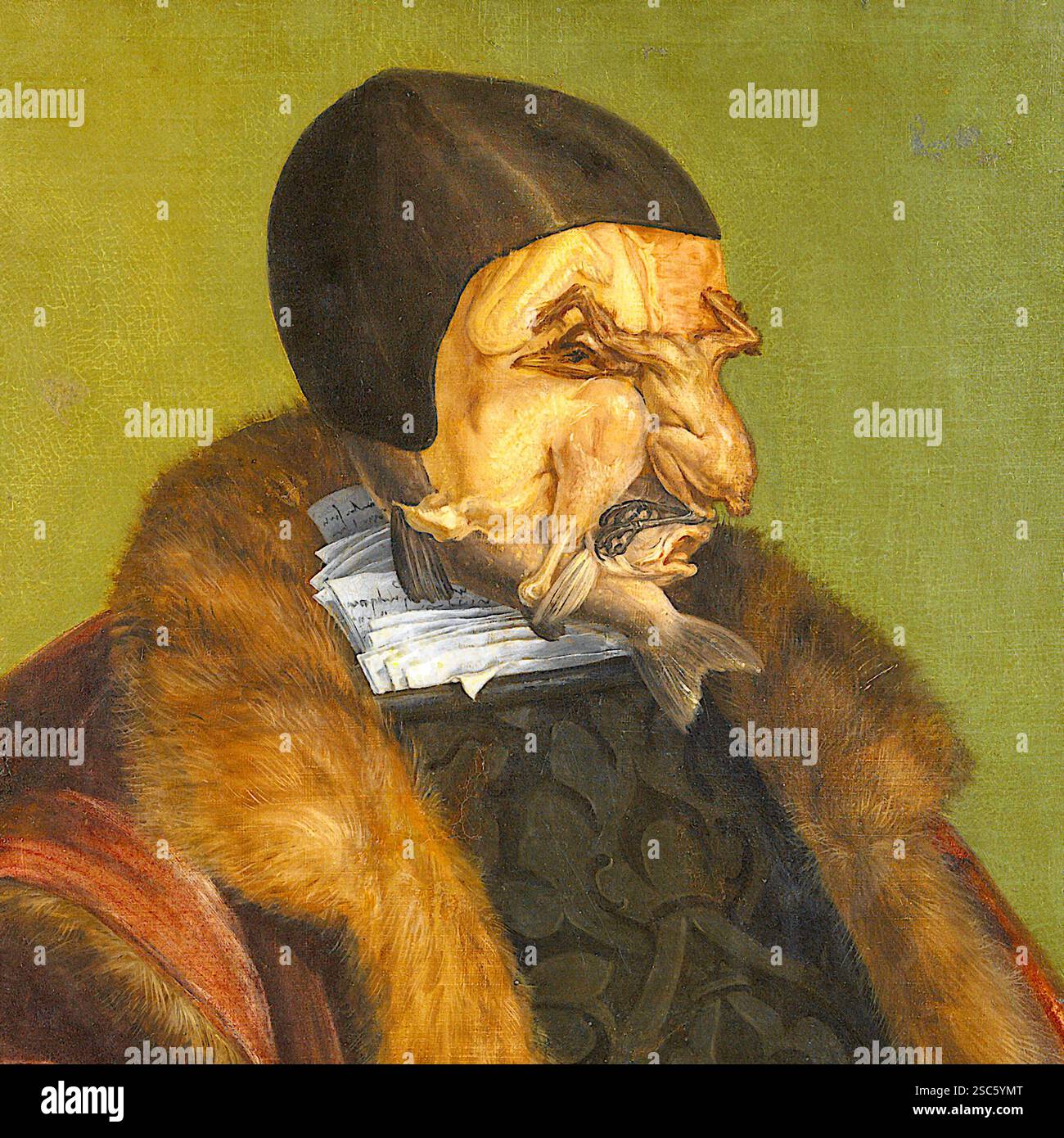 Giuseppe Arcimboldo - il giurista noto anche come l'avvocato - 1566 Foto Stock