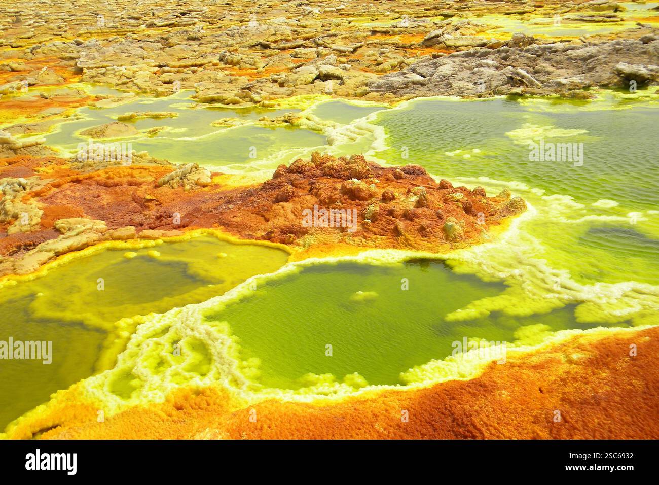 Formazioni geologiche. Danakil. Etiopia Foto Stock