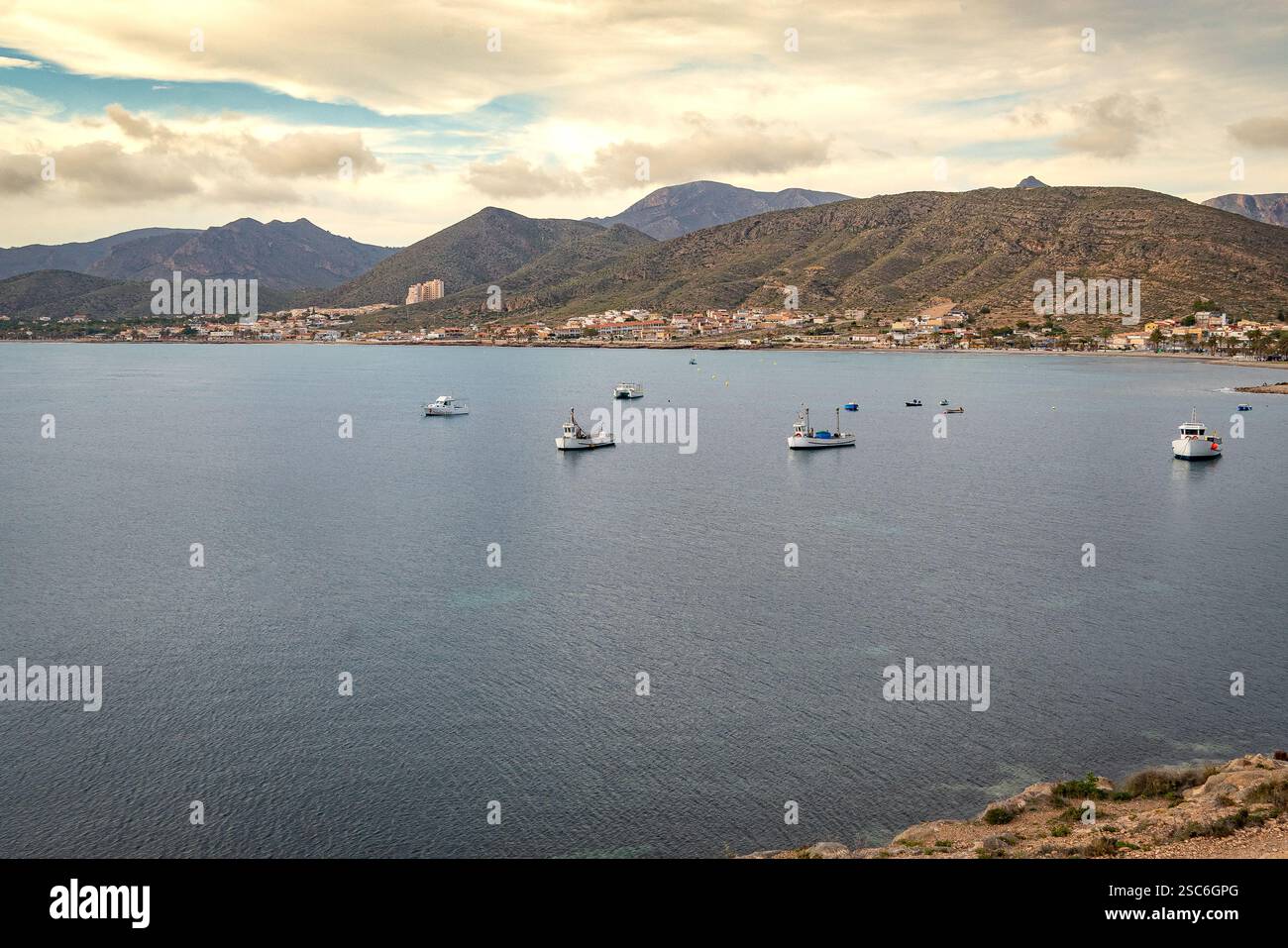 Tramonto a la Azohia. Murcia. Spagna. Foto Stock