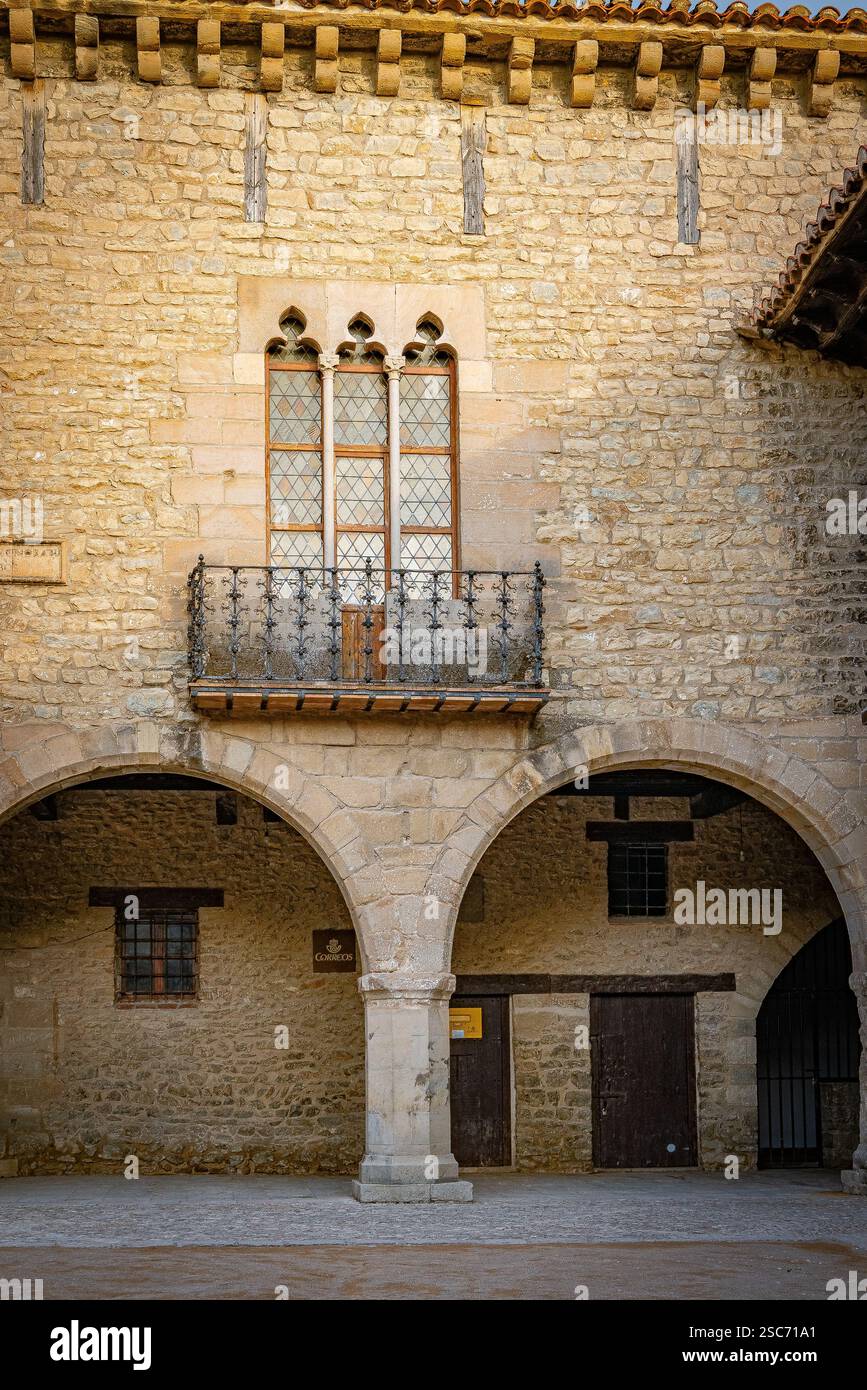Architettura di Cantavieja. Teruel. Spagna. Foto Stock