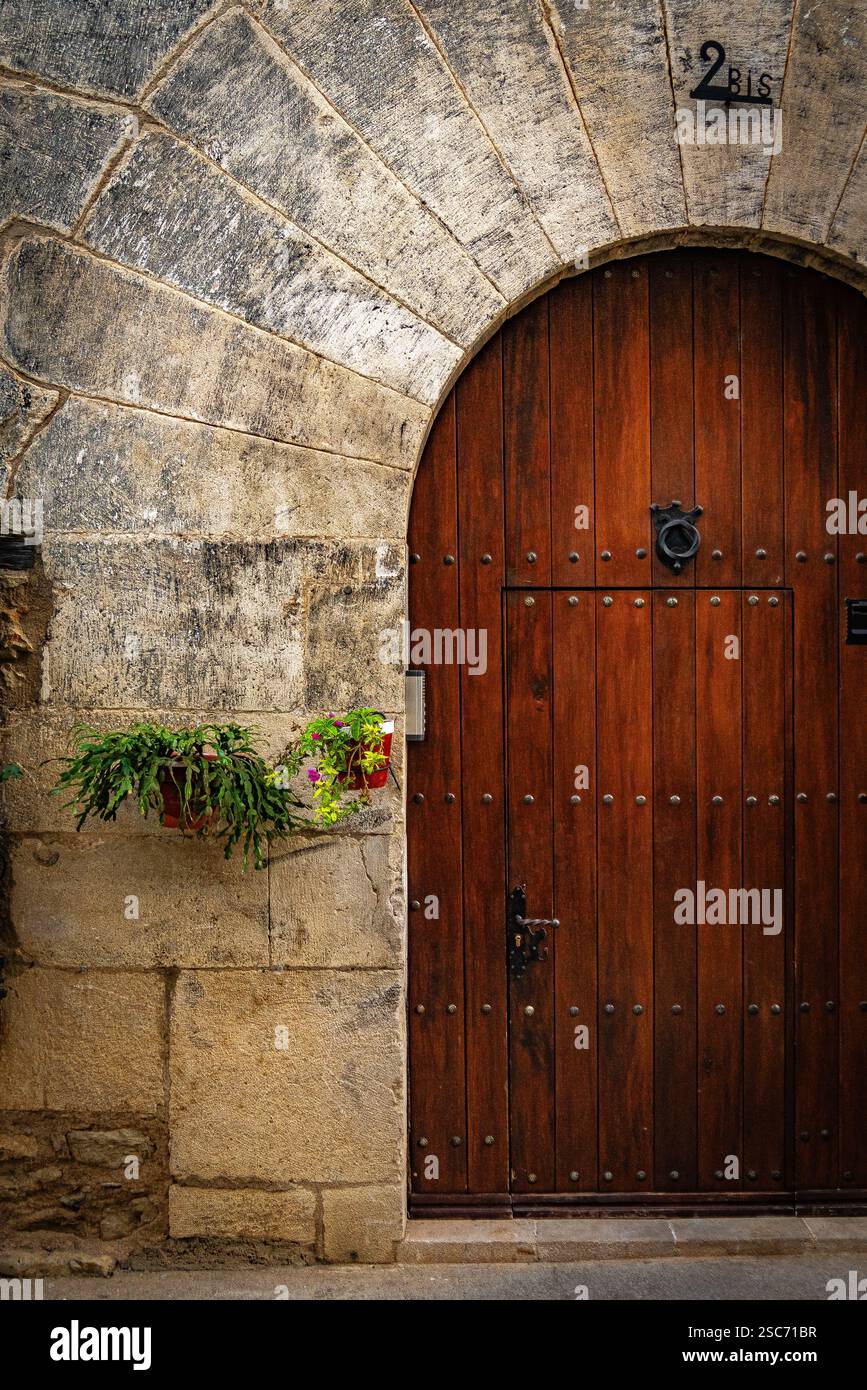 Architettura di Cantavieja. Teruel. Spagna. Foto Stock