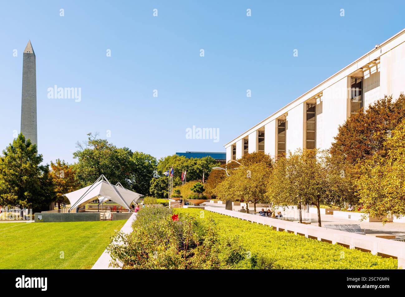 Il National Museum of American History (Behring Center) presso il National Mall and Memorial Parks di Washington DC, District of Columbia, USA Foto Stock