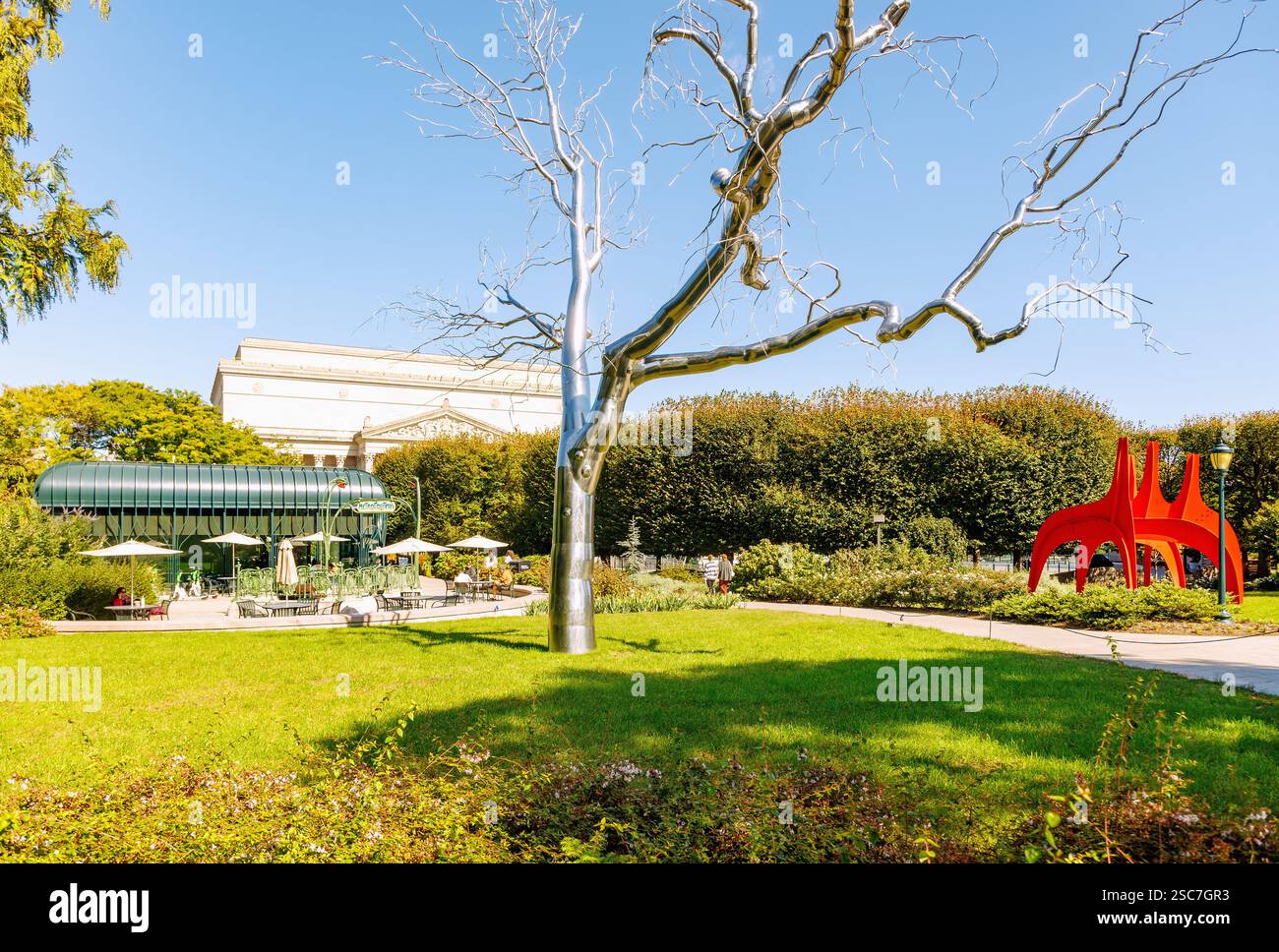 National Gallery of Art Sculpture Garden presso il National Mall and Memorial Parks a Washington DC, District of Columbia, USA Foto Stock