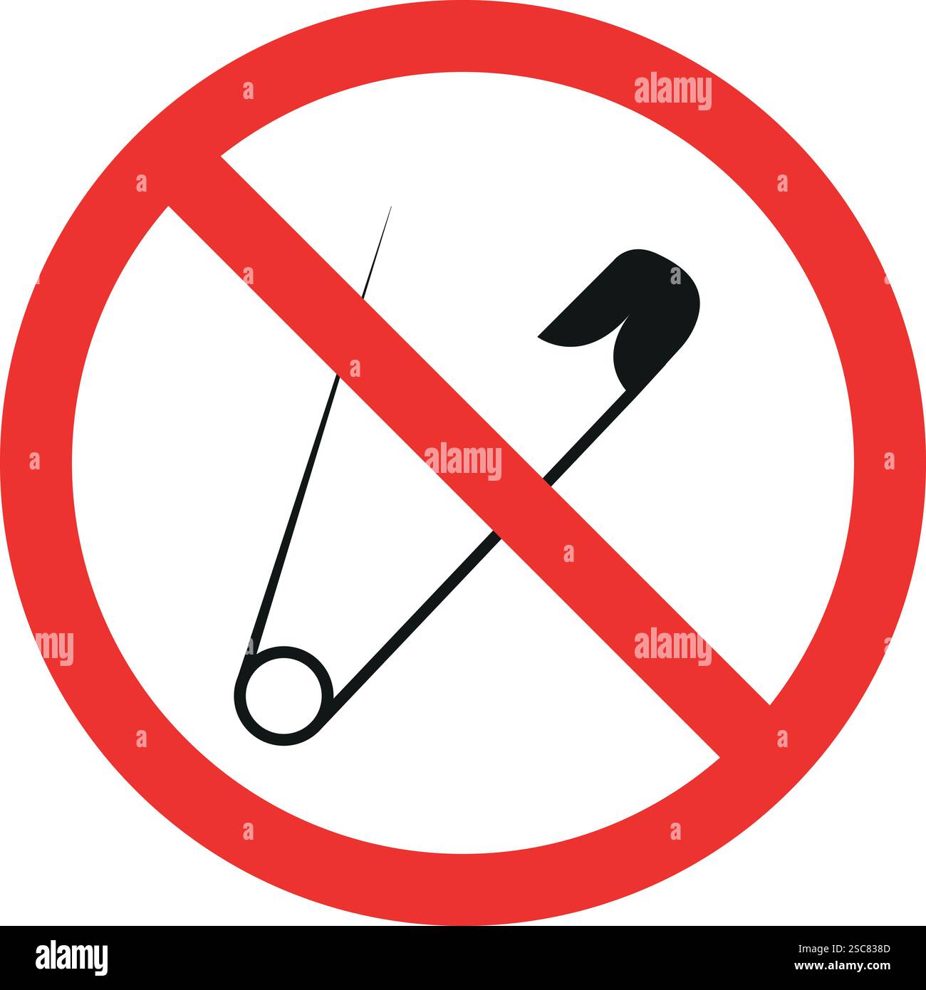 Nessun cartello di sicurezza. Sfondo con cerchio rosso. Segni e simboli proibiti. Illustrazione Vettoriale