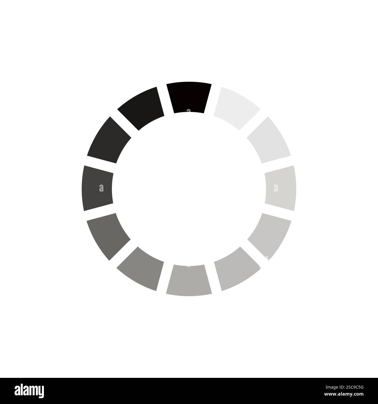 Icona avanzamento barra di caricamento . Icone della barra di caricamento. Set di icone vettoriali della barra di caricamento del sito Web, raccolta caricatore circolare Illustrazione Vettoriale