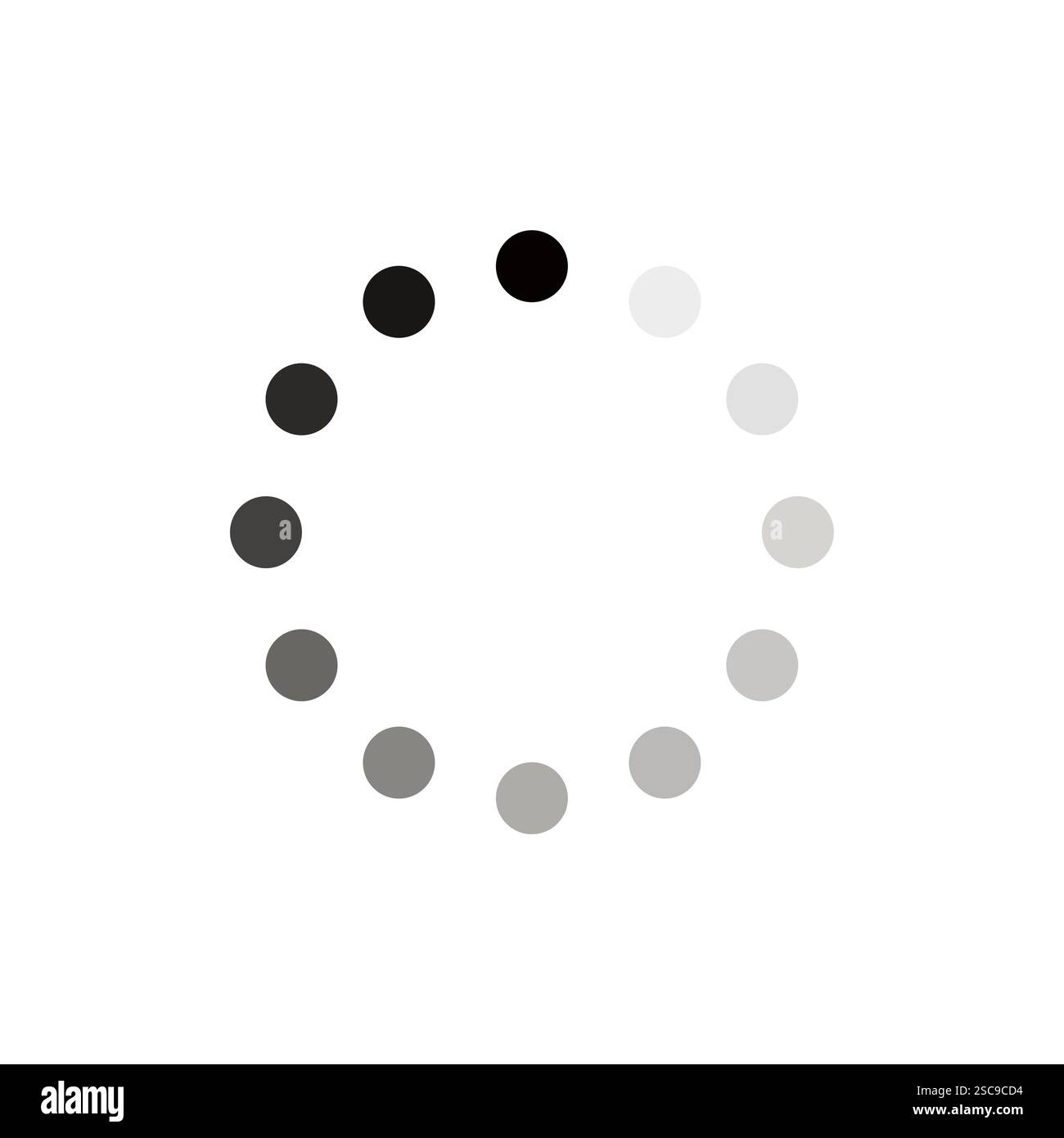 Icona avanzamento barra di caricamento . Icone della barra di caricamento. Set di icone vettoriali della barra di caricamento del sito Web, raccolta caricatore circolare Illustrazione Vettoriale