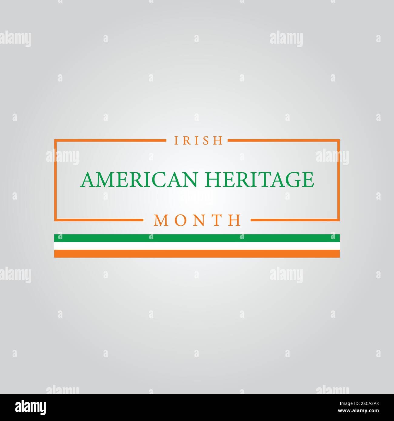 Uning for Irish Pride A commemorative March for Irish American Heritage Month Illustrazione Vettoriale