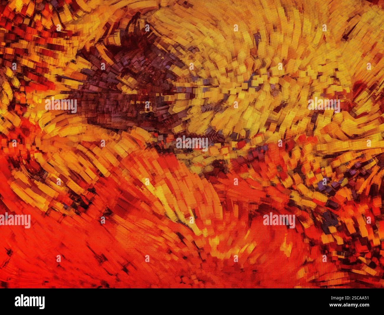 Un momento fugace durante l'esposizione all'interno del Gaudi Cube di Refik Anadol, un'installazione immersiva a LED nella Casa Batllo di Barcellona, Spagna. Foto Stock