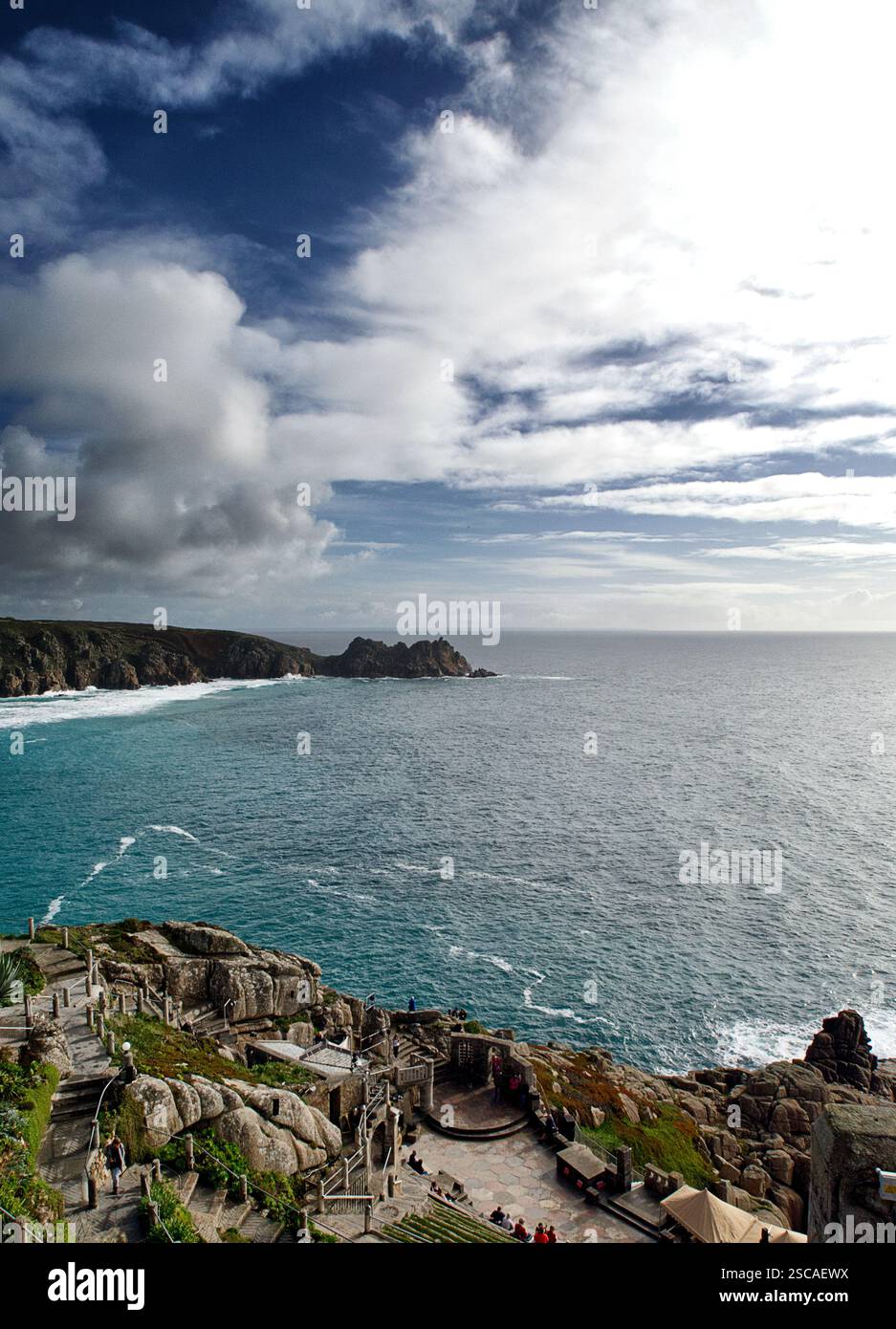 Teatro minack, Cornovaglia, Regno Unito Foto Stock