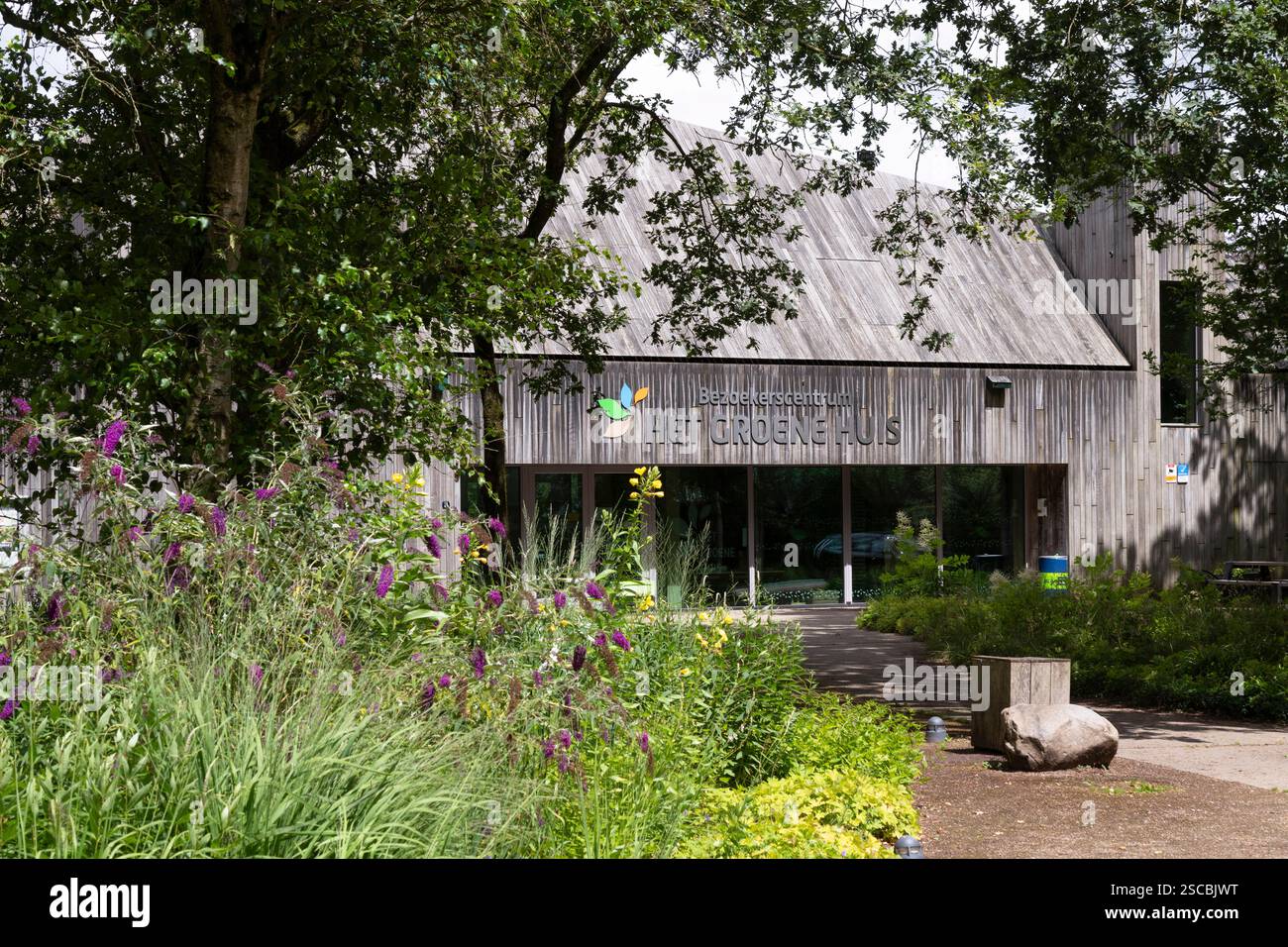 Centro visitatori la casa verde, nel parco Schothorst di Amersfoort. Foto Stock