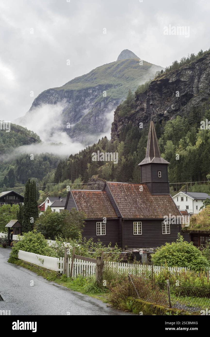 Flam Church Norvegia Foto Stock