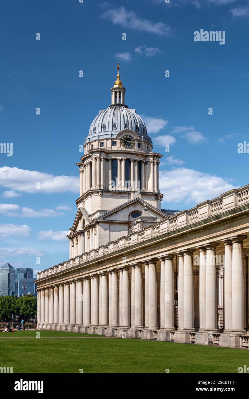 Old Royal Naval College di Greenwich, London, Regno Unito Foto Stock