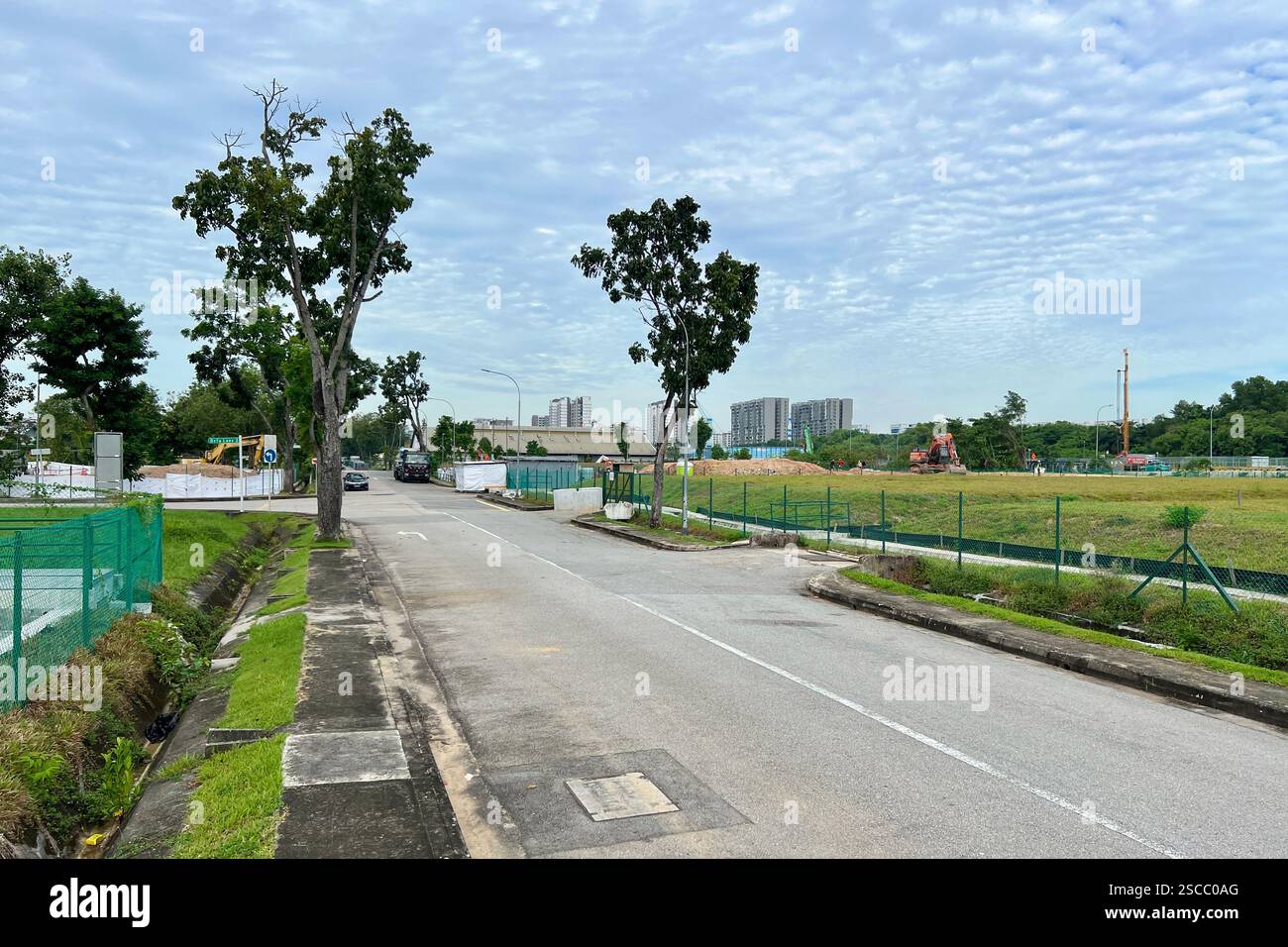 La zona industriale di Defu, situata nella parte nord-orientale di Singapore, è destinata a subire un'importante ristrutturazione. Foto Stock