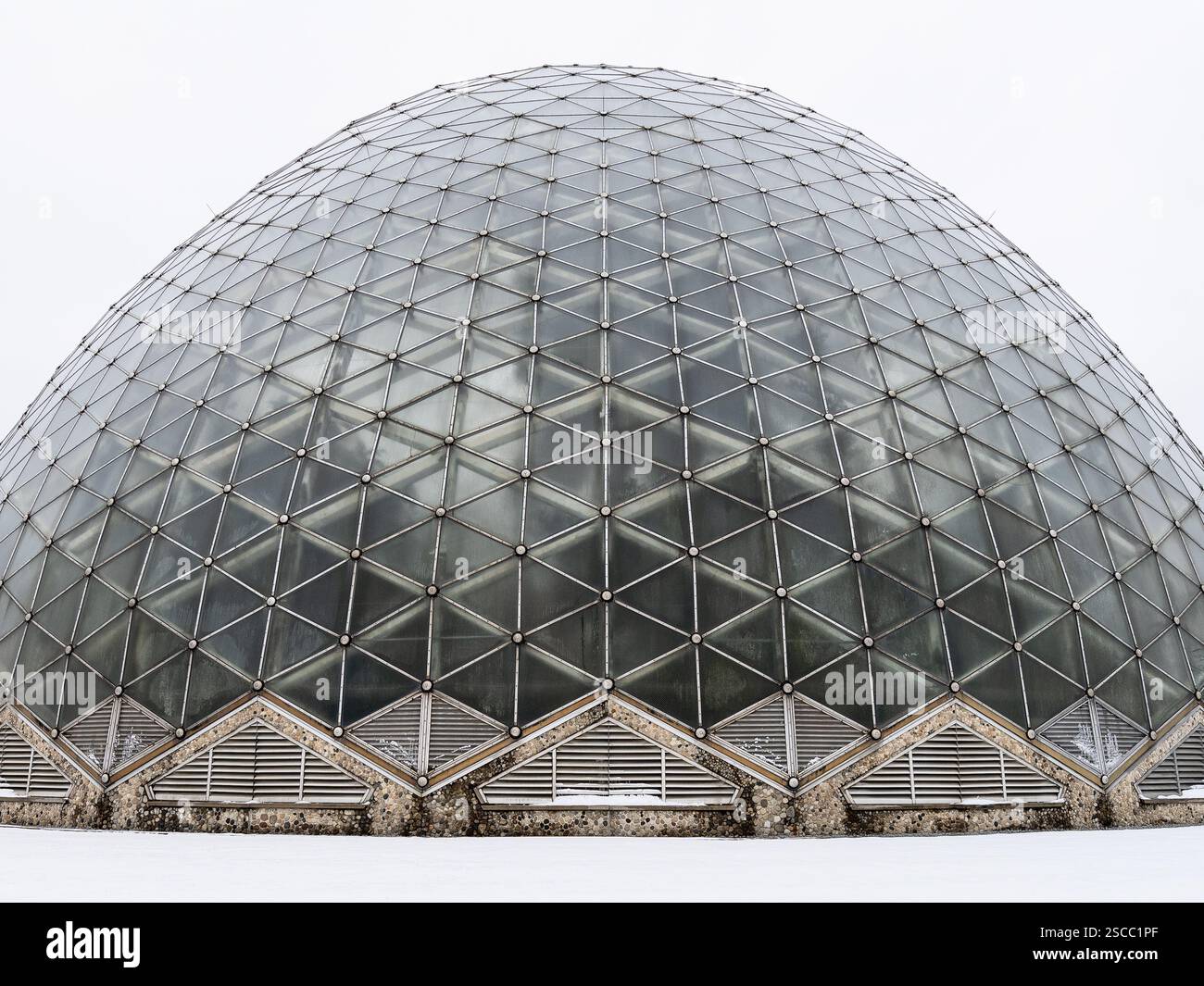 Mitchell Park Domes, ubicazione: Milwaukee, WISCONSIN, architetto: Donald L. Grieb Foto Stock