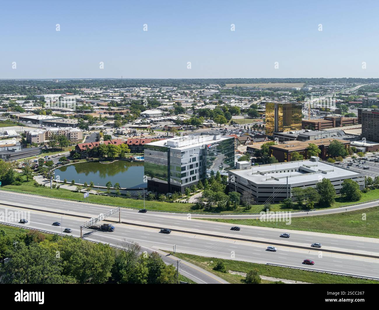 World Wide Technology, sede: Maryland Heights, Missouri, architetto: M+H Architects Foto Stock