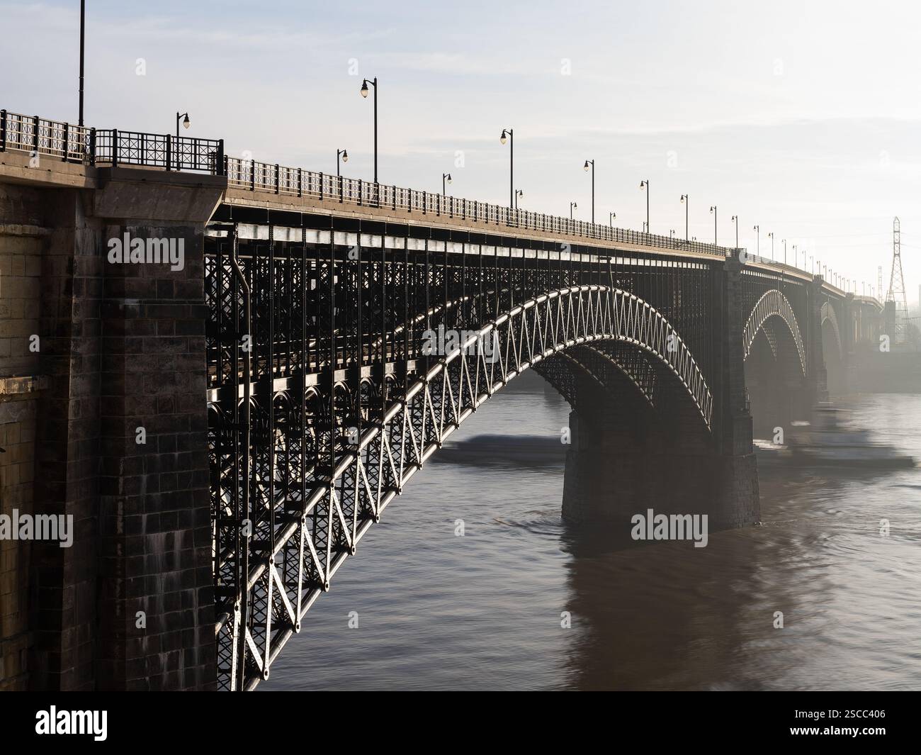 EADS Bridge, ubicazione: St. Louis, Missouri, architetto: James Buchanan Eads Foto Stock
