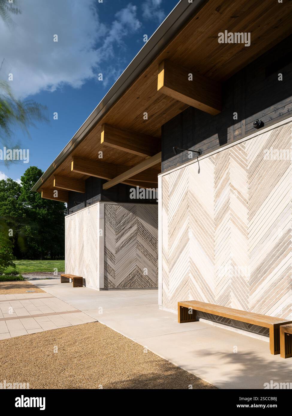 Locust Grove Event Pavilion, sede: Louisville, Kentucky, architetto: De Leon e Primmer Architecture Workshop Foto Stock