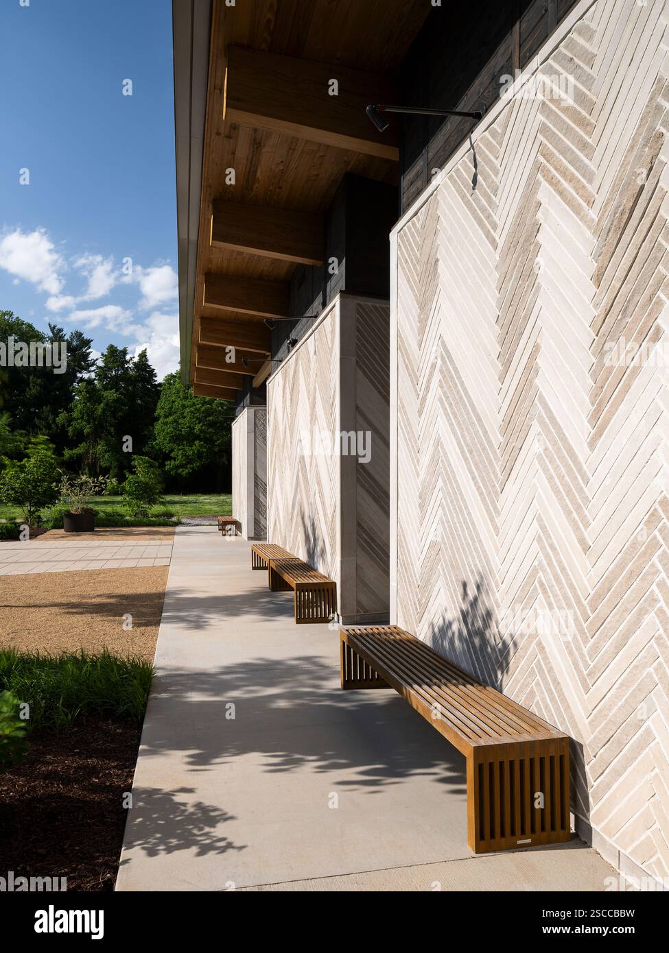 Locust Grove Event Pavilion, sede: Louisville, Kentucky, architetto: De Leon e Primmer Architecture Workshop Foto Stock