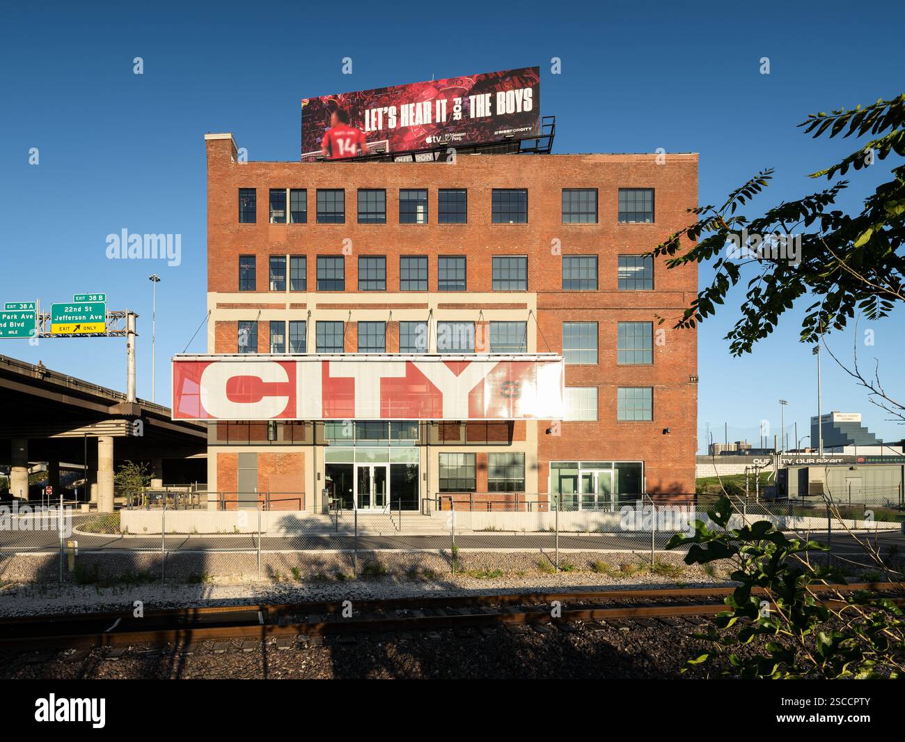 St. Louis City SC sede centrale, ubicazione: St. Louis, Missouri, architetto: Christner Foto Stock