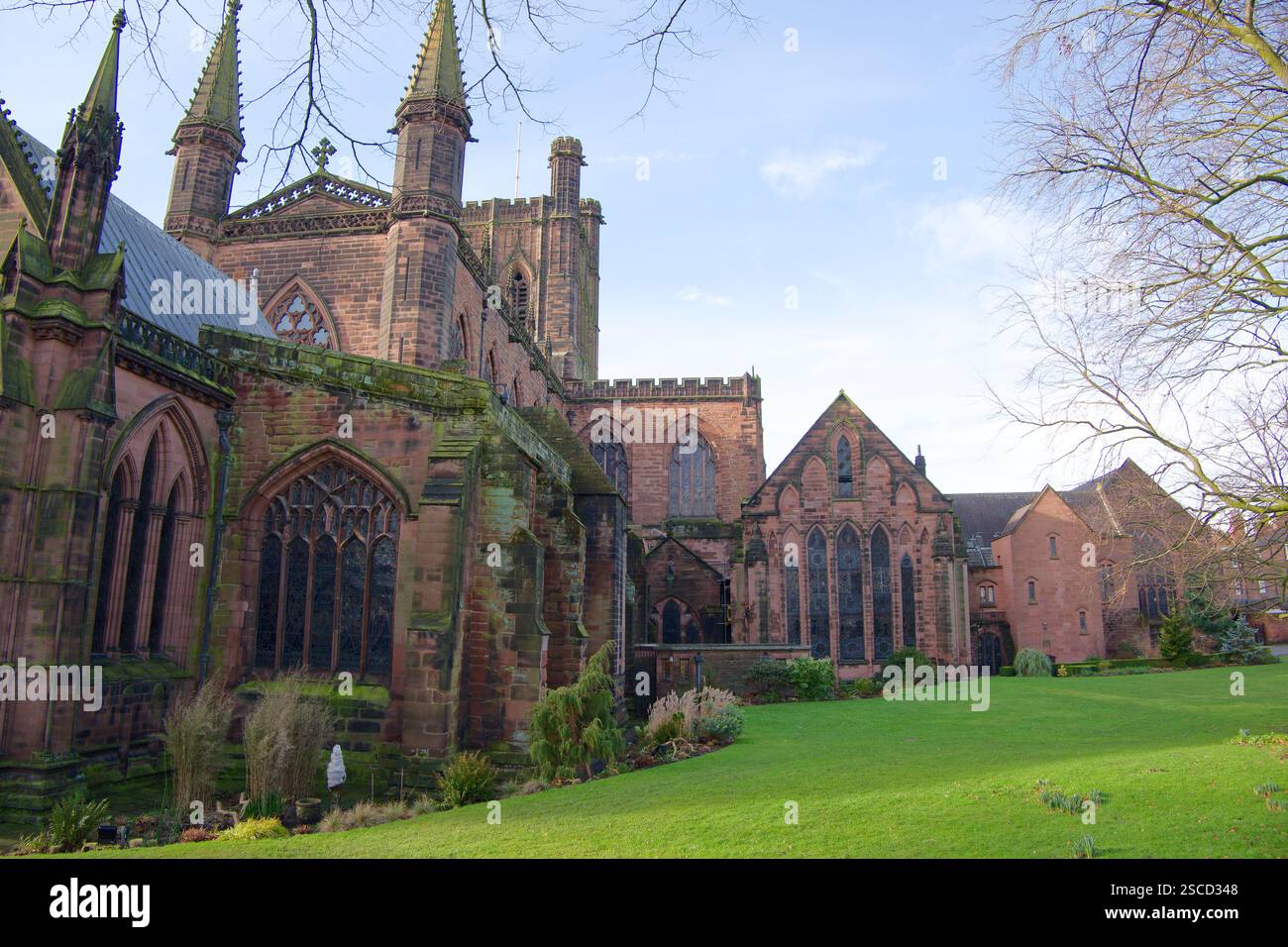 Grande cattedrale di Chester, Regno Unito Foto Stock