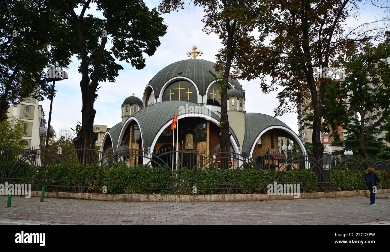 Una vista della storica Chiesa di San Clemente di Ocrida a Skopje, Macedonia Foto Stock