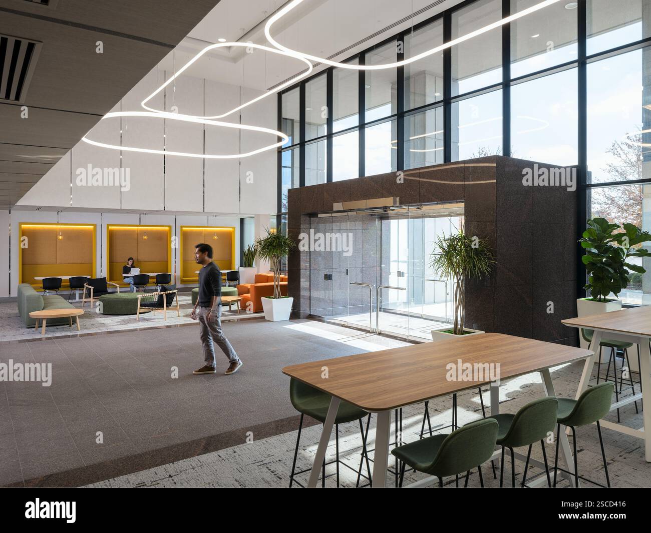 Timberlake lobby, posizione: Chesterfield, Missouri, architetto: JEMA Foto Stock