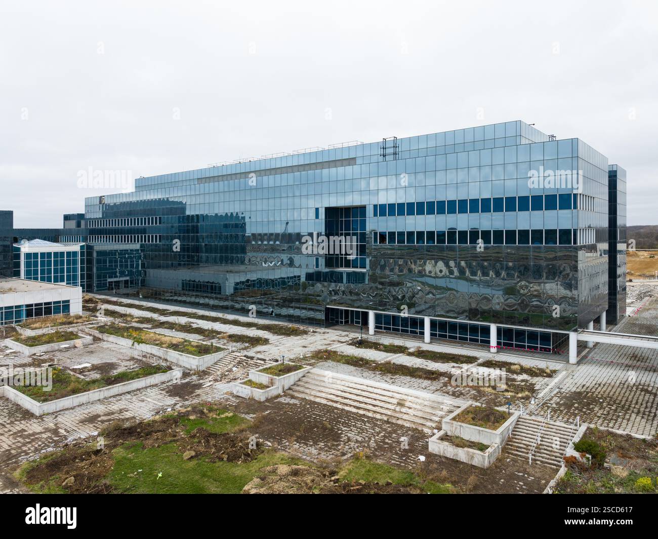 Sears Corporate Headquarters Demolition, sede: Hoffman Estates, Illinois, architetto: Perkins & Will Foto Stock