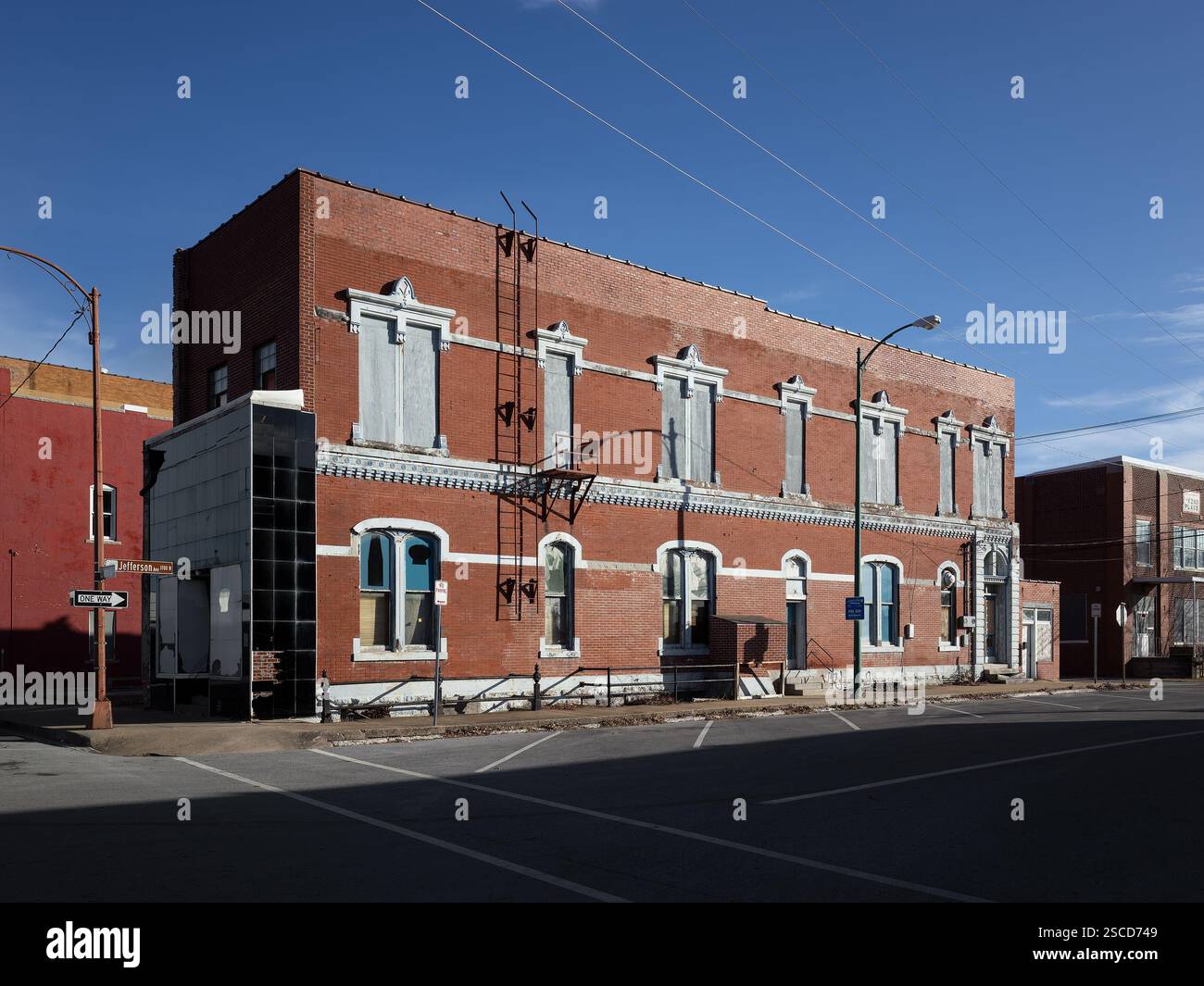 Commercial Street, località: Springfield, Missouri Foto Stock