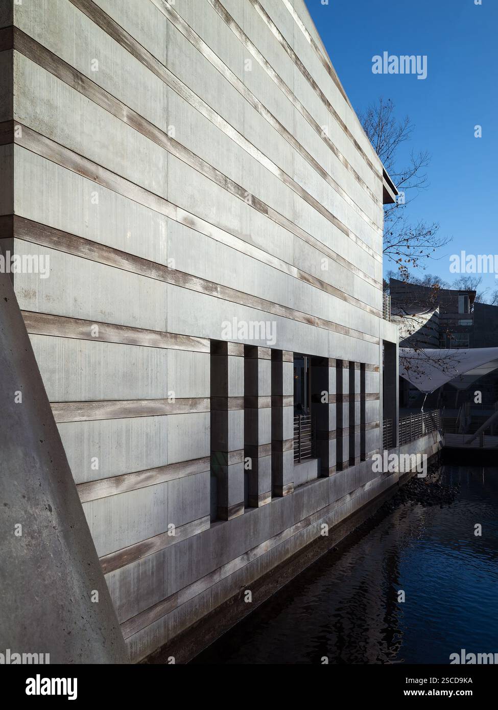 Crystal Bridges Museum of American Art, sede: Bentonville, Arkansas, architetto: Moshe Safdie Foto Stock