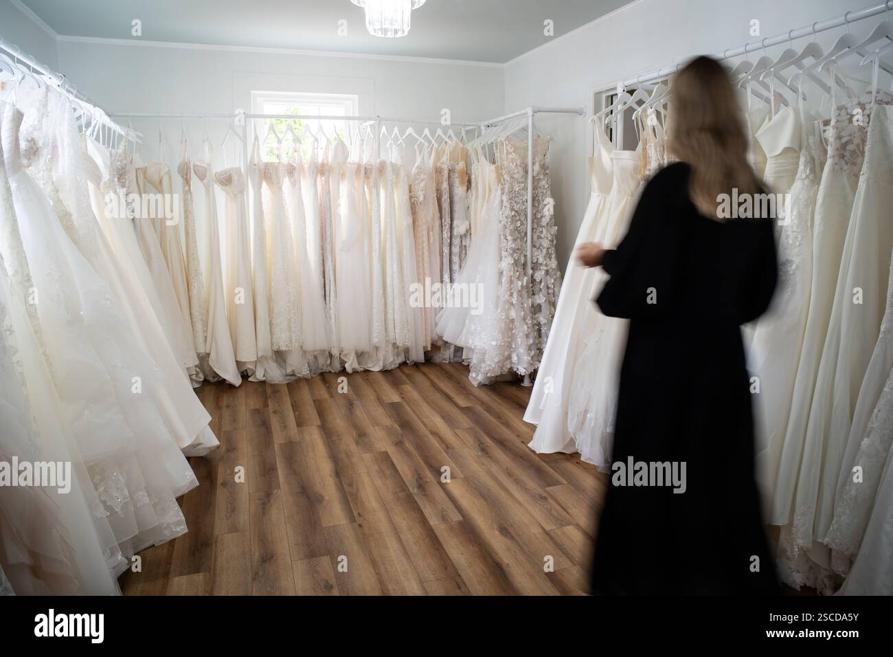 Negozio di abbigliamento per matrimoni Foto Stock