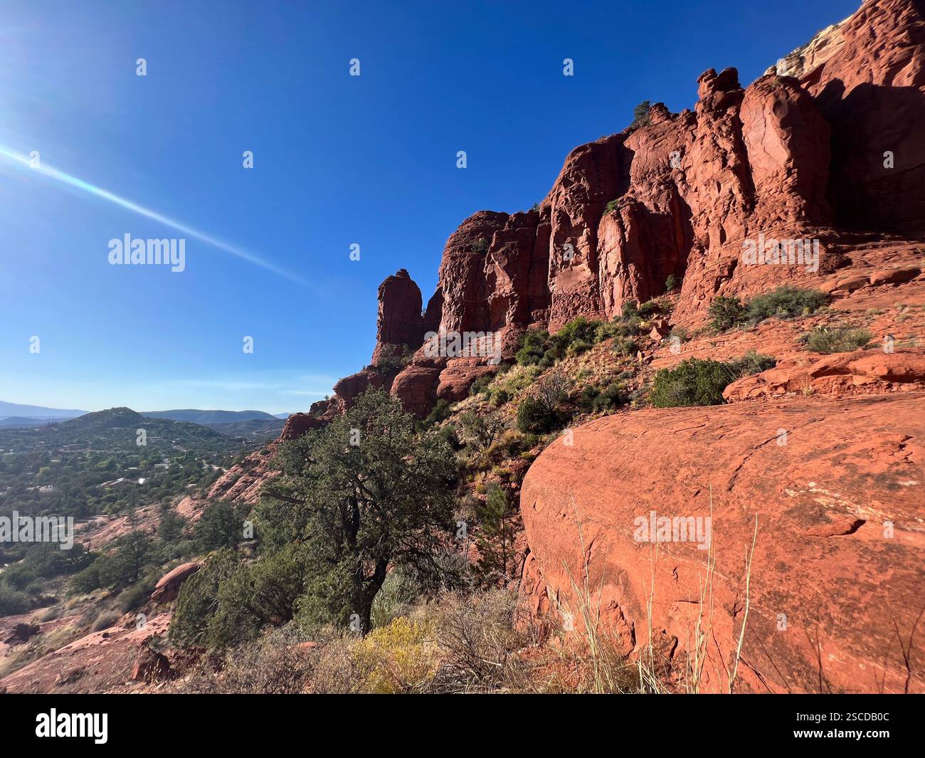 Vista dalla Cappella della Santa Croce, Sedona, Arizona Foto Stock