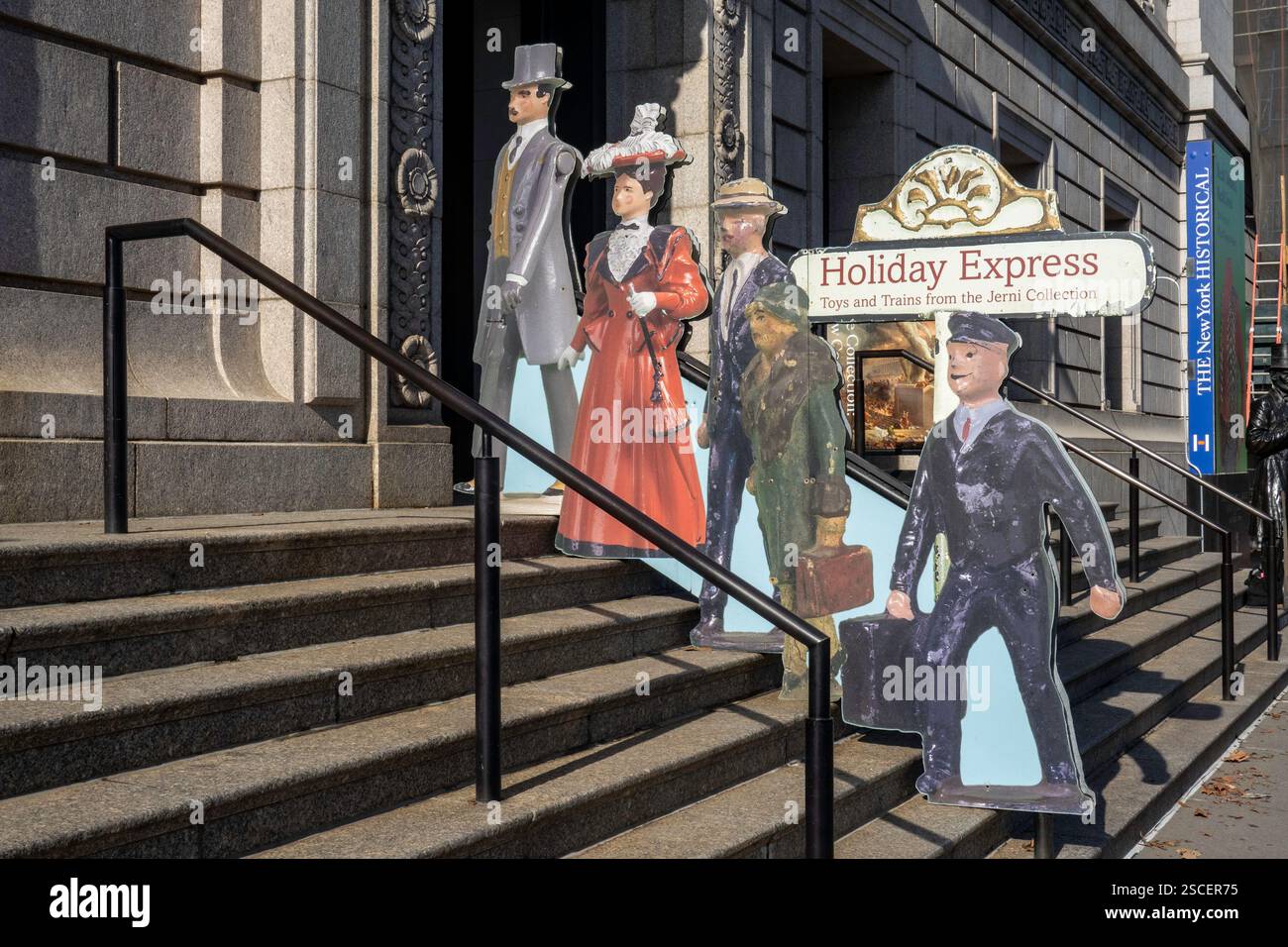 New York Historical Society Museum and Library, ingresso anteriore 170 Central Park West, NYC, 2025 Foto Stock