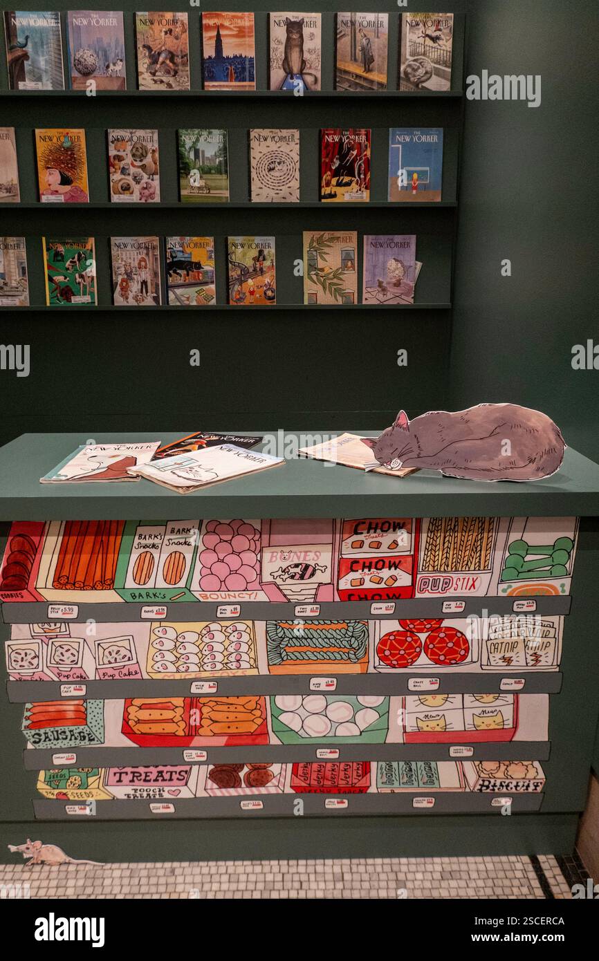 Mostra "Pets & the City" presso la New-York Historical Society, Upper West Side, NYC, USA 2025 Foto Stock